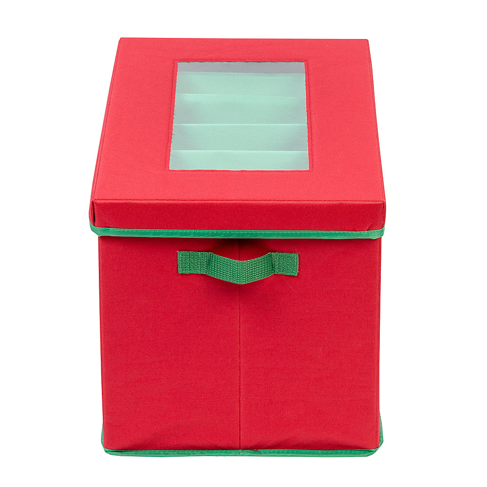 Honey-Can-Do - Christmas Tree Lights Storage Box With Handles - Red_8