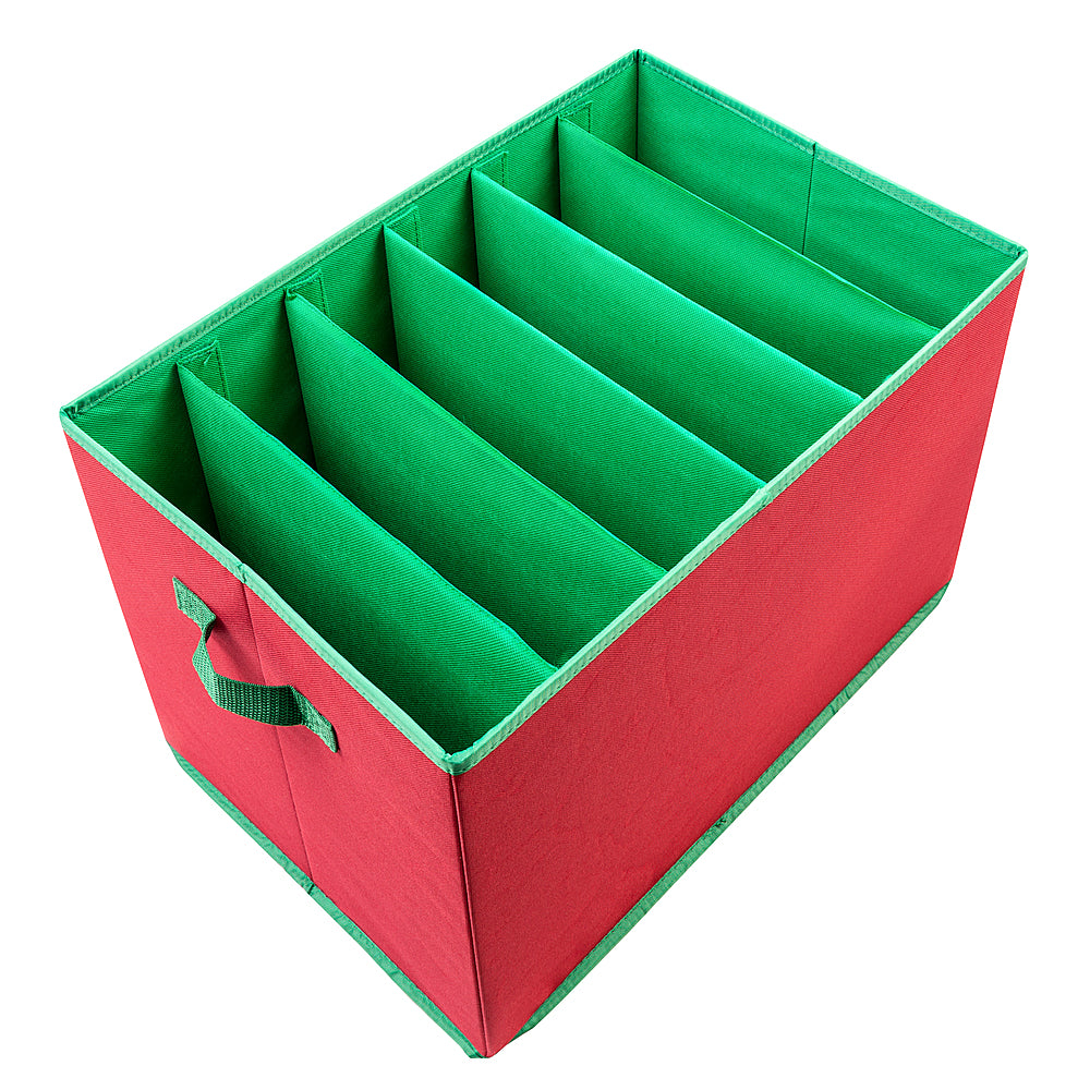 Honey-Can-Do - Christmas Tree Lights Storage Box With Handles - Red_7