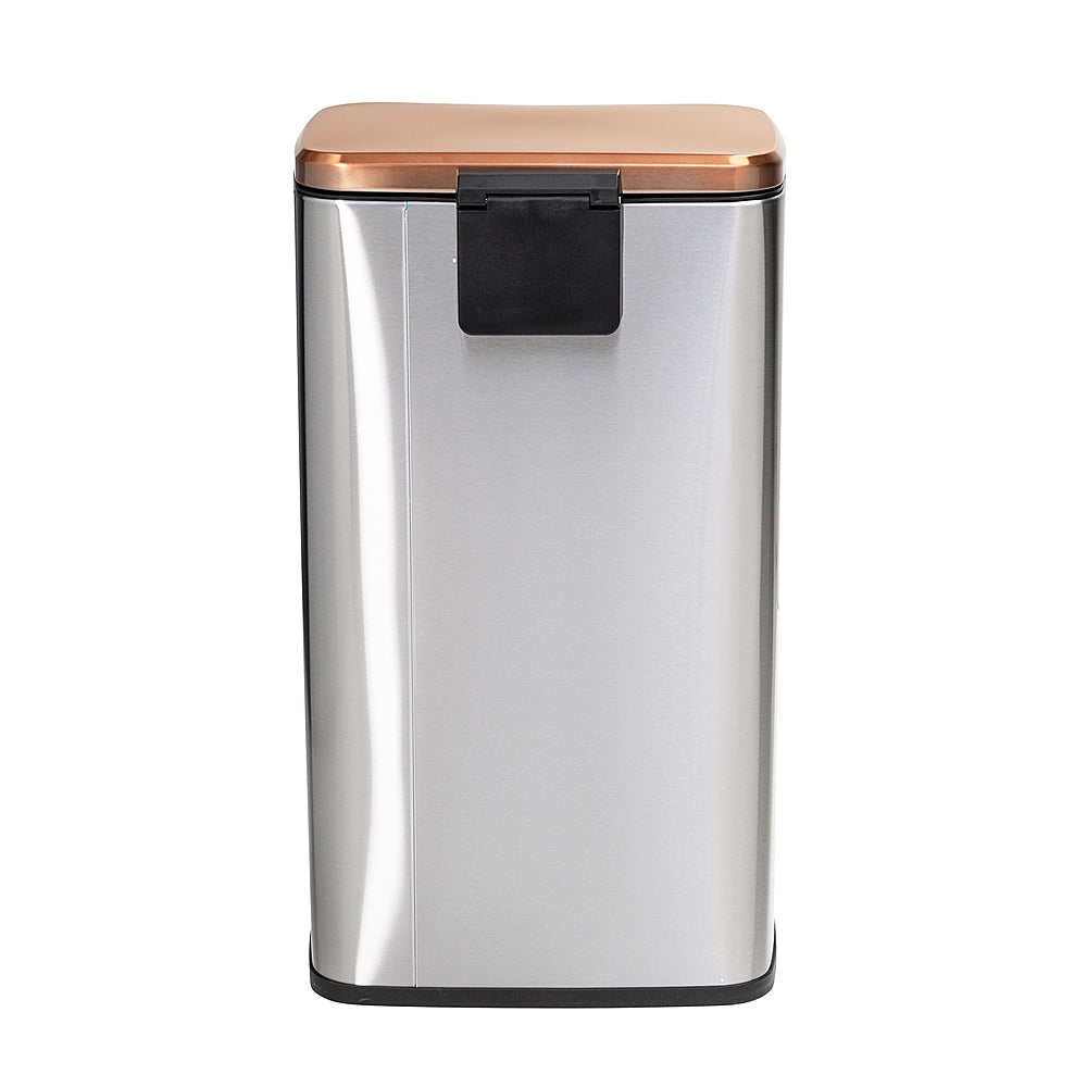 Honey-Can-Do - Set of Stainless Steel Step Trash Cans with Lid - Silver_8
