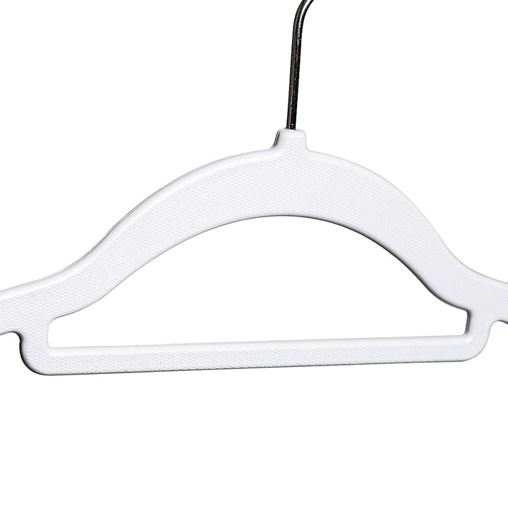 Honey-Can-Do - Rubber Grip No-Slip Plastic Hangers 50pk - White_7
