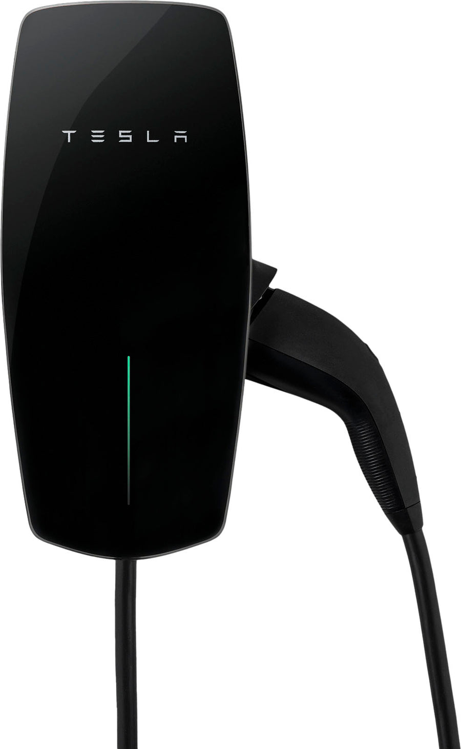 Tesla - Wall Connector J1772 Hardwired Electric Vehicle (EV) Charger - up to 48A - 24' - Black_0
