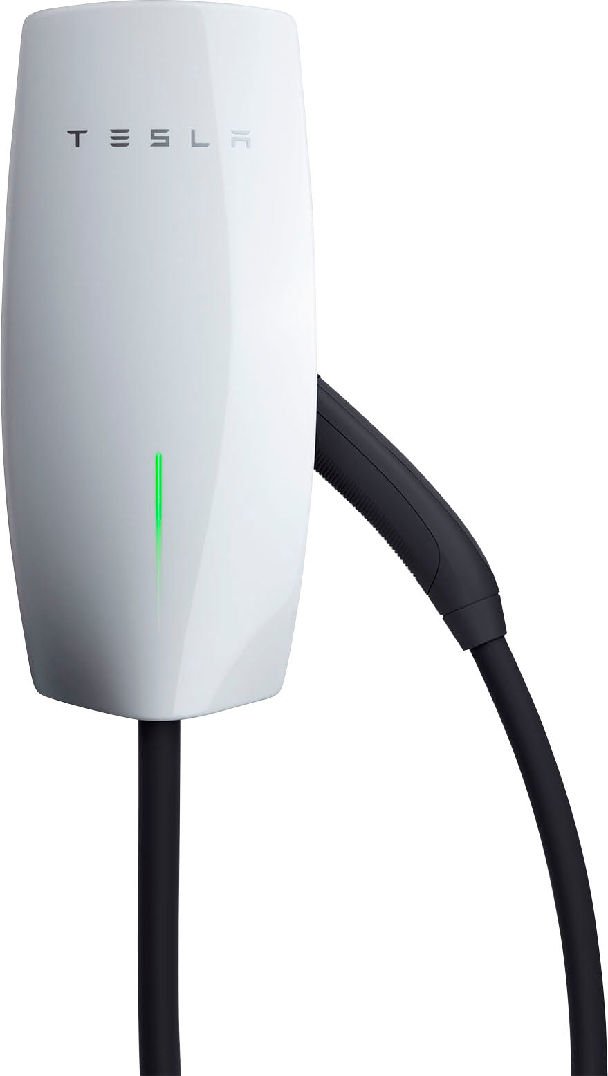 Tesla - Wall Connector Hardwired Electric Vehicle (EV) Charger up to 48A - 24' - White_0