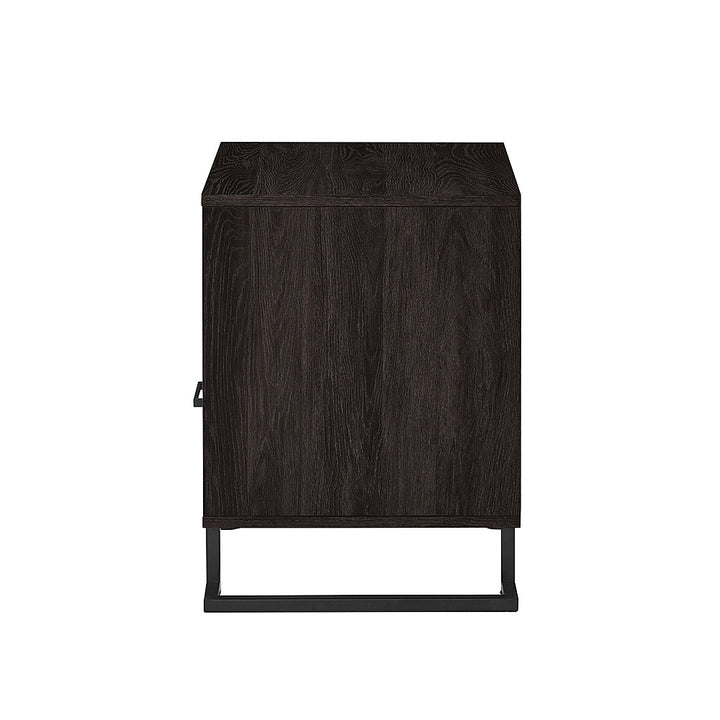 Walker Edison - Contemporary 1-Drawer Metal and Wood Nightstand - Charcoal_7