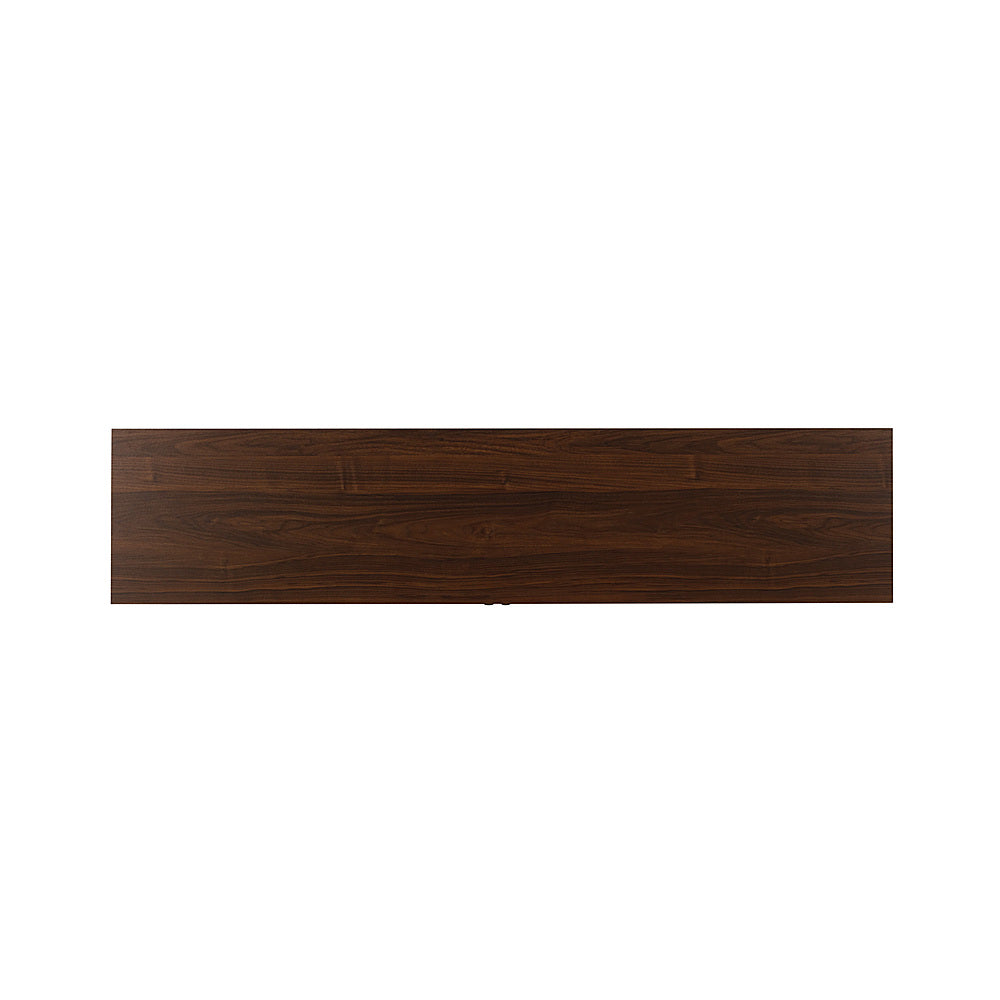 Walker Edison - Transitional Open and Closed-Storage Media Console for TVs up to 75” - Dark Walnut_3
