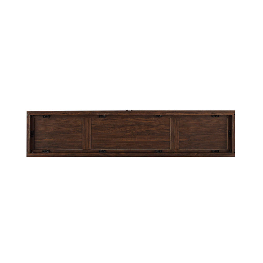 Walker Edison - Transitional Open and Closed-Storage Media Console for TVs up to 75” - Dark Walnut_7