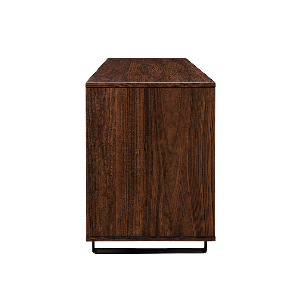 Walker Edison - Modern Paneled-Door TV Cabinet for TVs up to 65” - Dark Walnut_7