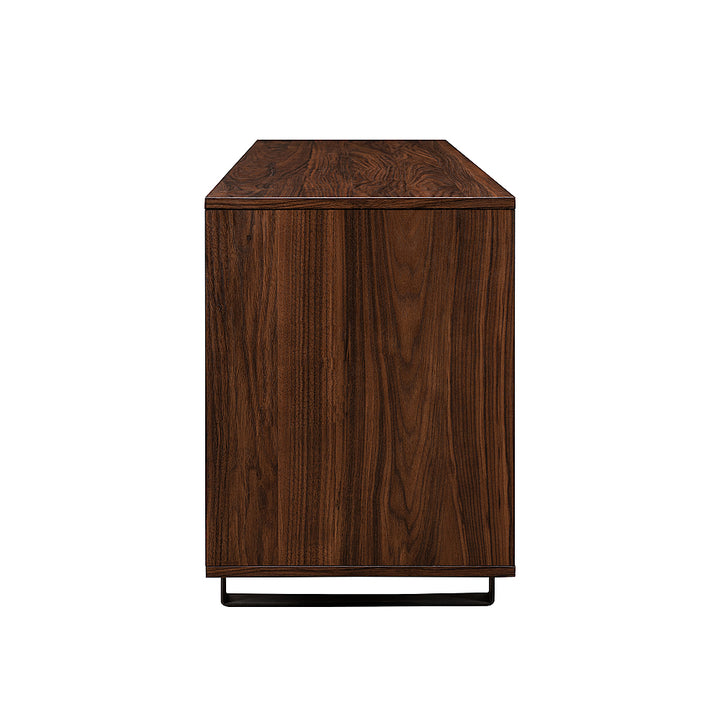 Walker Edison - Modern Paneled-Door TV Cabinet for TVs up to 65” - Dark Walnut_7
