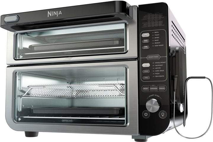 Ninja - 12-in-1 Smart Double Oven, FlexDoor, Smart Thermometer, Smart Finish, Rapid Top Oven, Convection & Air Fry Bottom Oven - Stainless Steel/Black_9