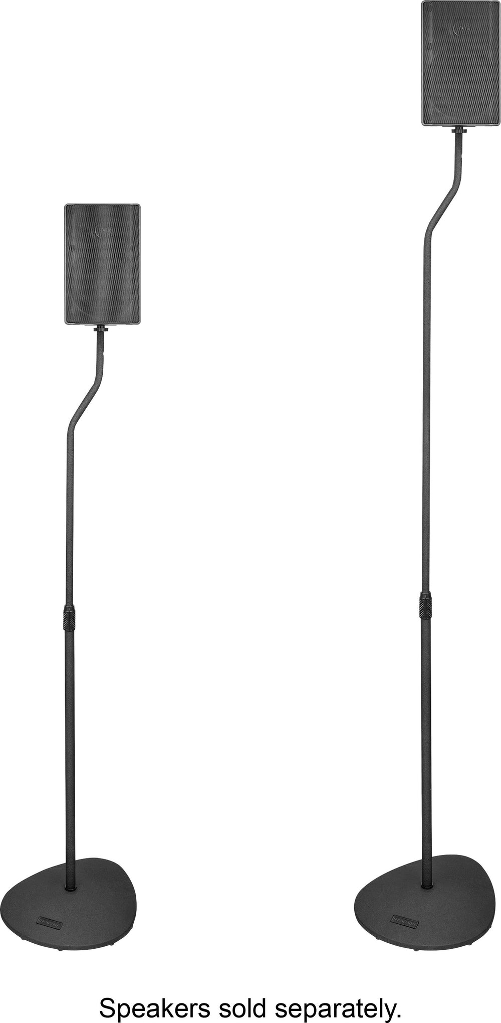 Insignia™ - 28 – 38" Adjustable Height Speaker Stands for Satellite Speakers - Black_1