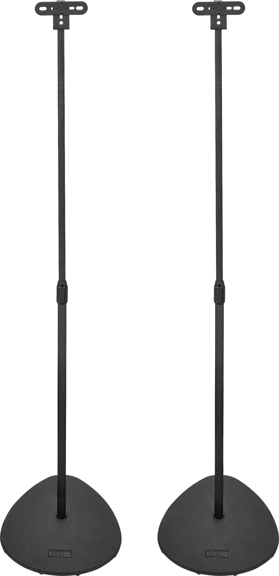 Insignia™ - 28 – 38" Adjustable Height Speaker Stands for Satellite Speakers - Black_0