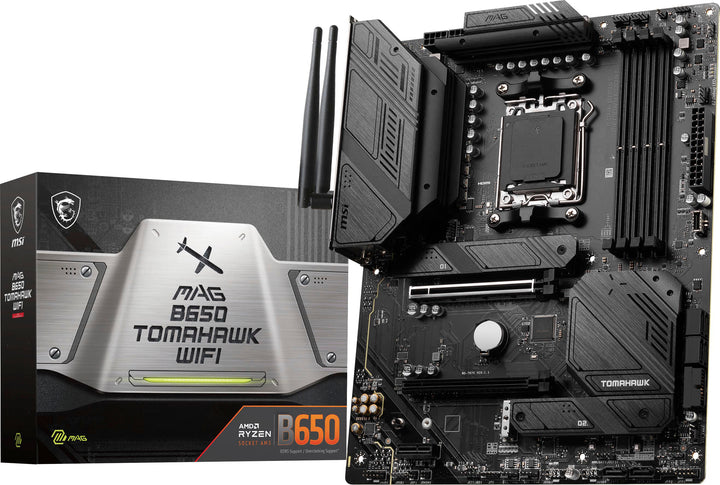 MSI - MAG B650 Tomahawk WIFI (Socket LGA 1718) USB 3.2 AMD Motherboard - Black_0