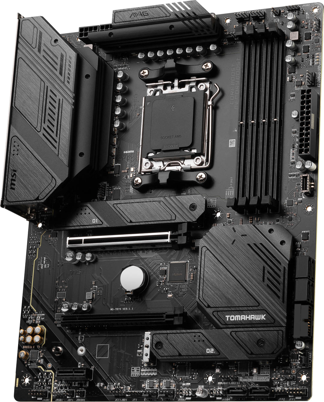 MSI - MAG B650 Tomahawk WIFI (Socket LGA 1718) USB 3.2 AMD Motherboard - Black_4