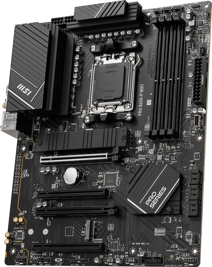 MSI - PRO B650-P WIFI (Socket LGA 1718) USB 3.2 AMD Motherboard - Black_4