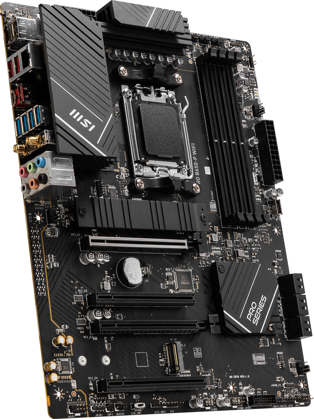 MSI - PRO B650-P WIFI (Socket LGA 1718) USB 3.2 AMD Motherboard - Black_5