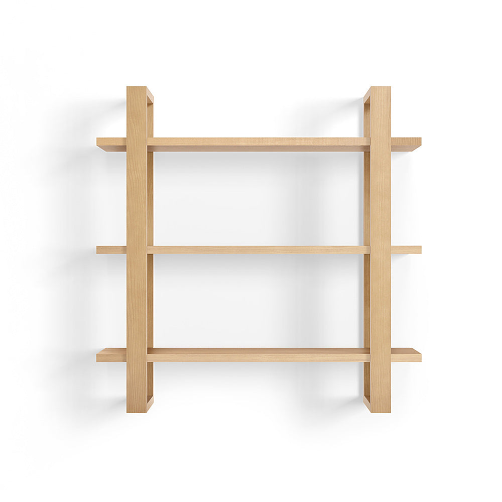 Burrow - Index Hardwood 3-Shelf Bookshelf - Oak_1