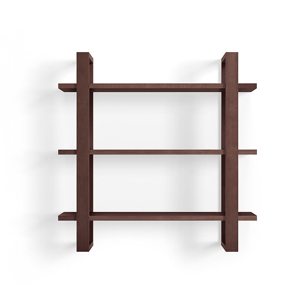 Burrow - Index Hardwood 3-Shelf Bookshelf - Walnut_1