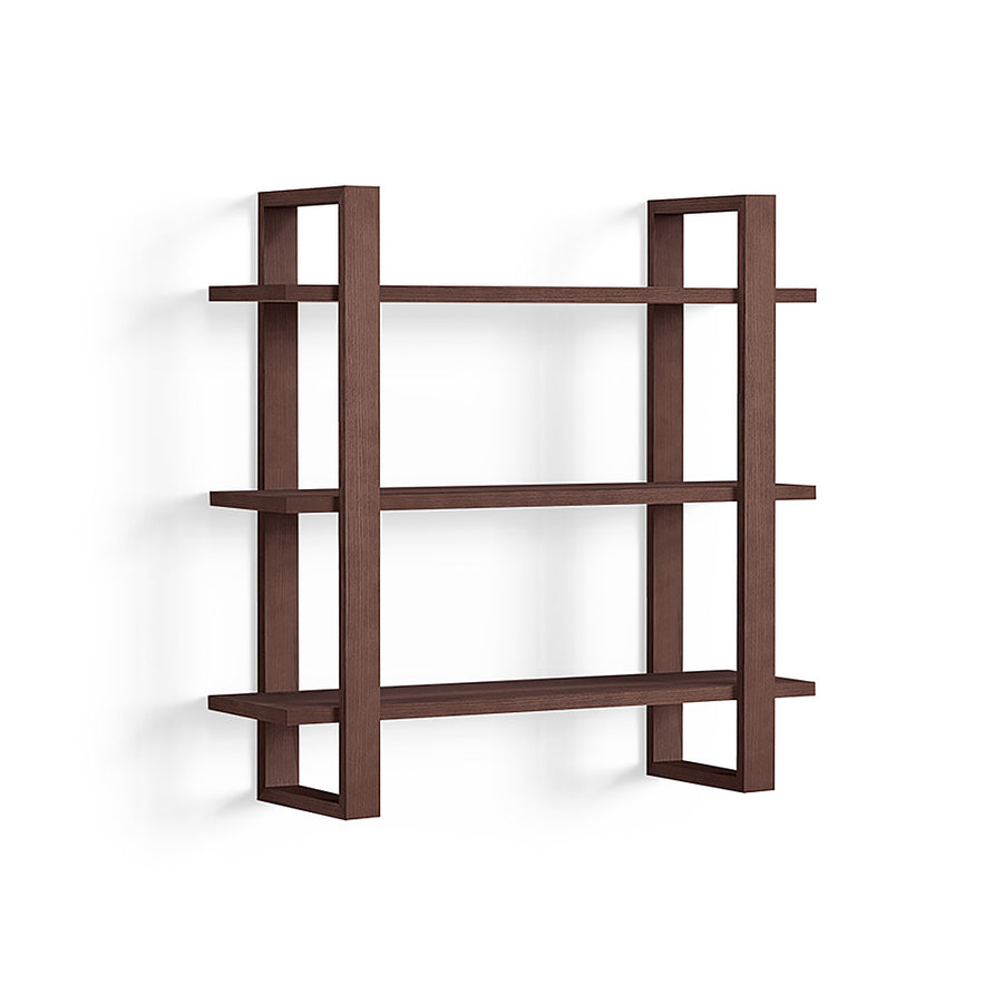 Burrow - Index Hardwood 3-Shelf Bookshelf - Walnut_0