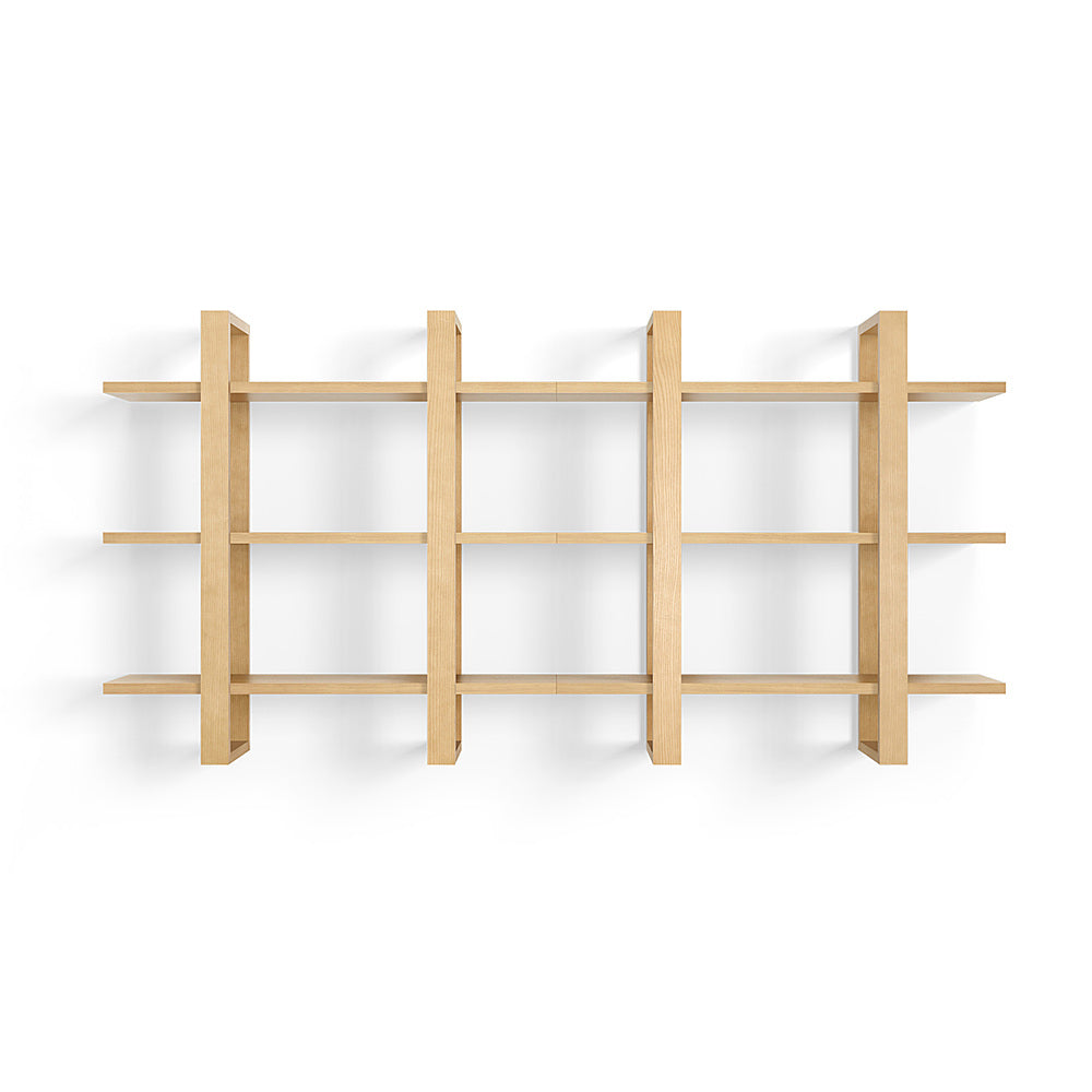 Burrow - Index Hardwood 6-Shelf Bookshelf - Oak_9