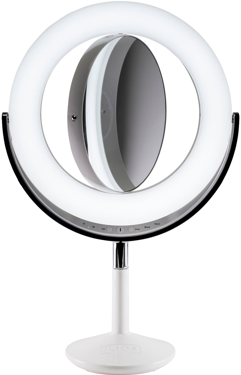 Ilios - All-in-One Makeup Mirror & Beauty Ring Light - White_1