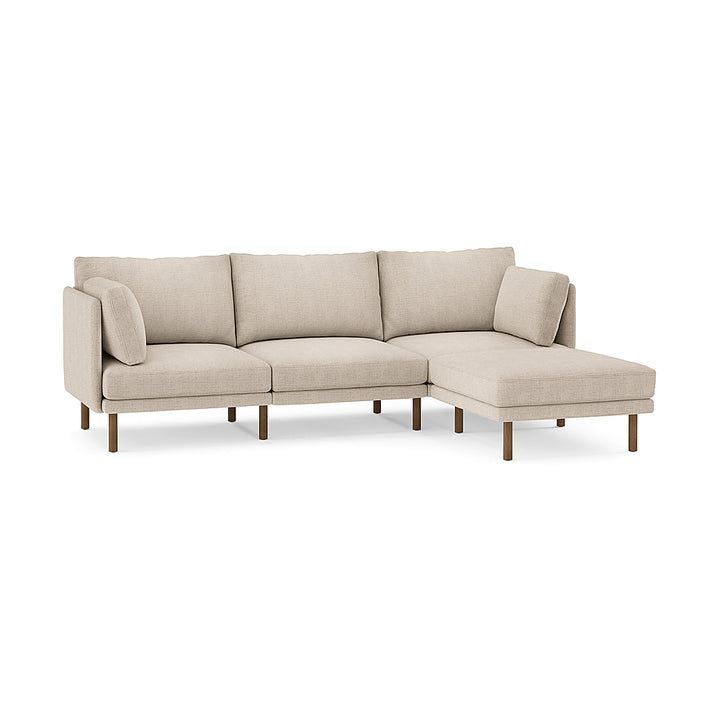 Burrow - Modern Field 3-Seat Sofa with Attachable Ottoman - Oatmeal_0