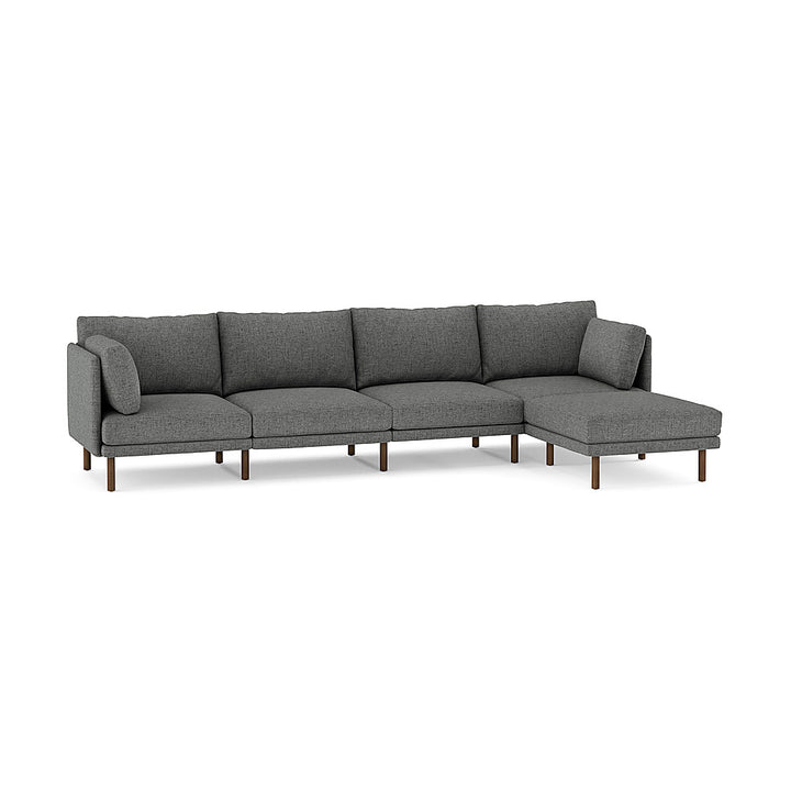 Burrow - Modern Field 4-Seat Sofa with Attachable Ottoman - Carbon_0