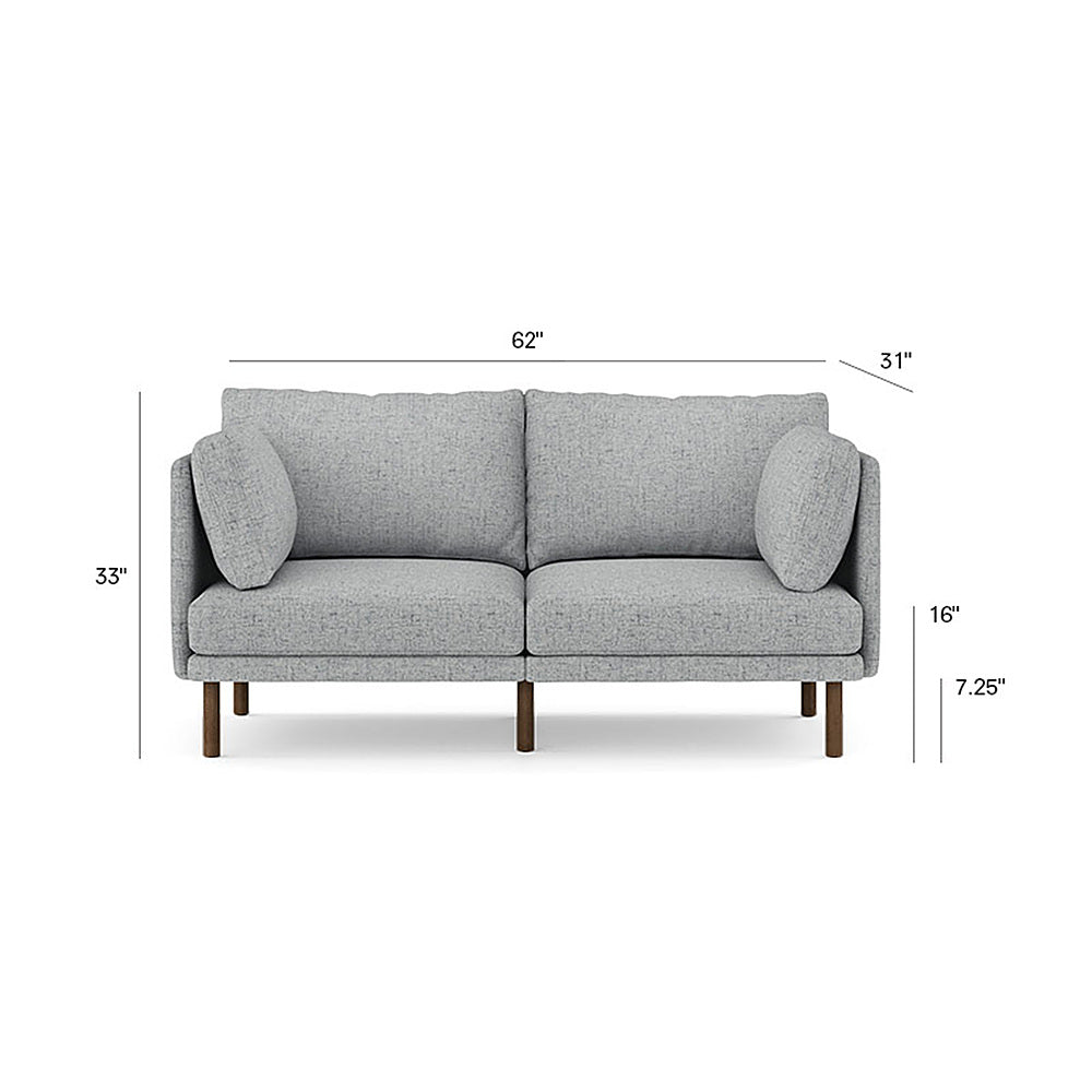 Burrow - Modern Field 2-Seat Sofa - Carbon_2