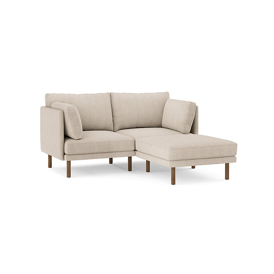 Burrow - Modern Field 2-Seat Sofa with Attachable Ottoman - Oatmeal_0