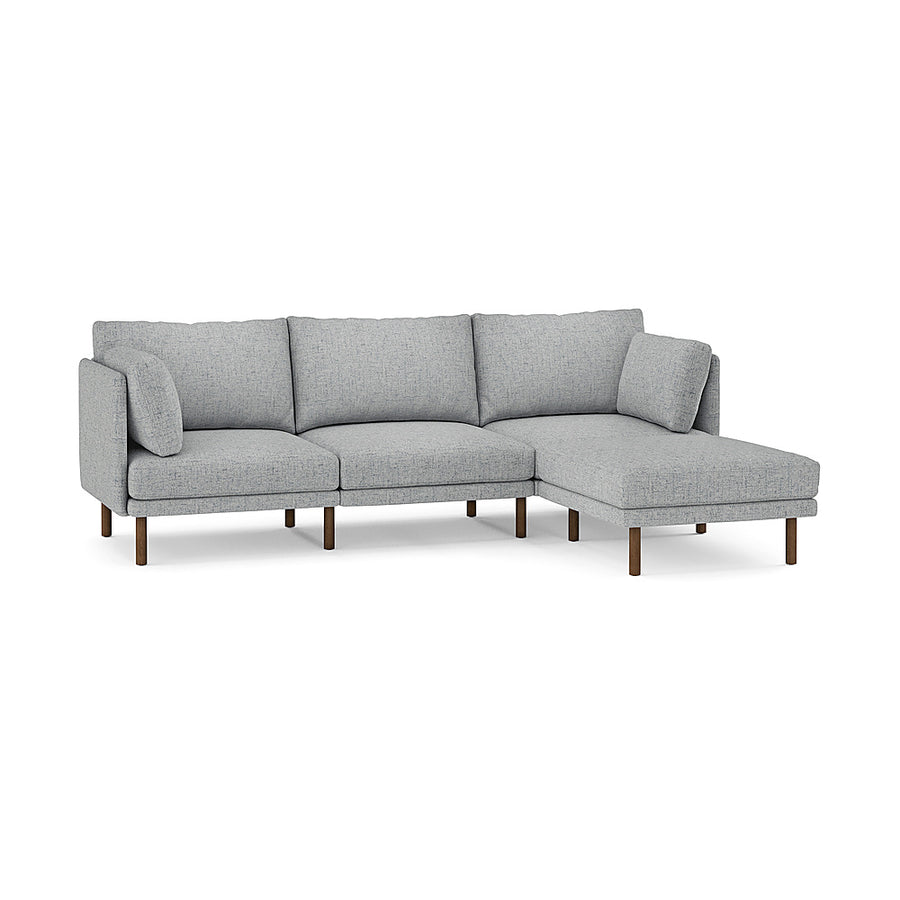 Burrow - Modern Field 3-Seat Sofa with Attachable Ottoman - Fog_0