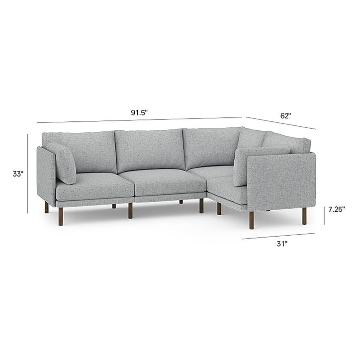Burrow - Modern Field 4-Seat Sectional - Carbon_2