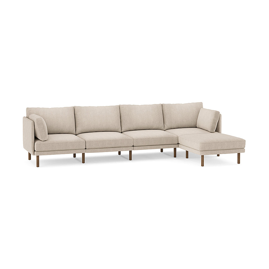 Burrow - Modern Field 4-Seat Sofa with Attachable Ottoman - Oatmeal_0