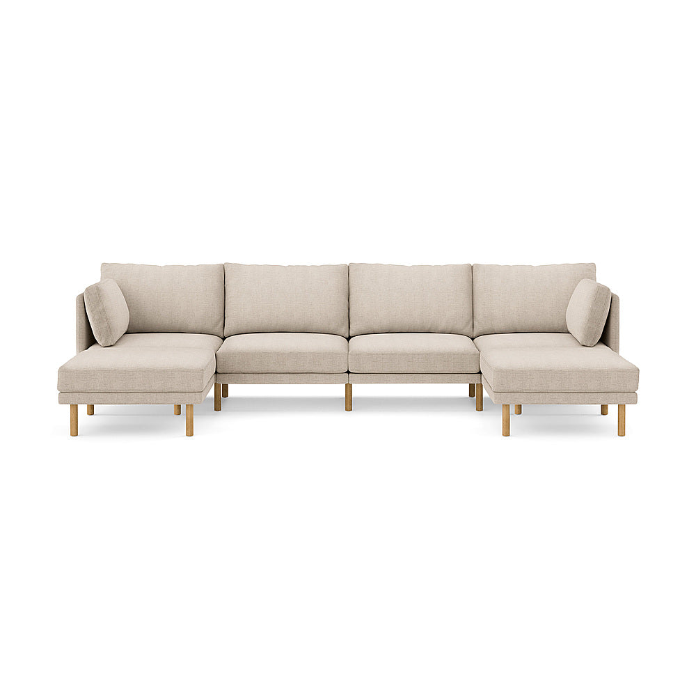 Burrow - Modern Field 4-Seat Sofa with Double Attachable Ottoman - Oatmeal_0