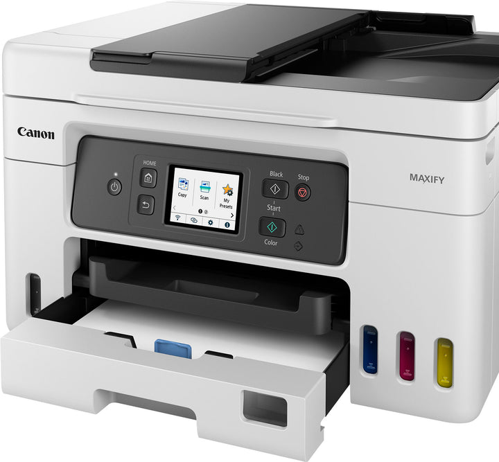 Canon - MAXIFY MegaTank GX4020 Wireless All-In-One Inkjet Printer with Fax - White_3