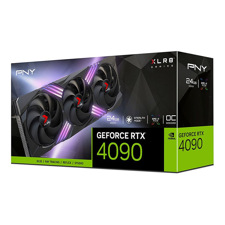 PNY - NVIDIA GeForce RTX 4090 24GB GDDR6X PCI Express 4.0 Graphics Card with Triple Fan - Black_3