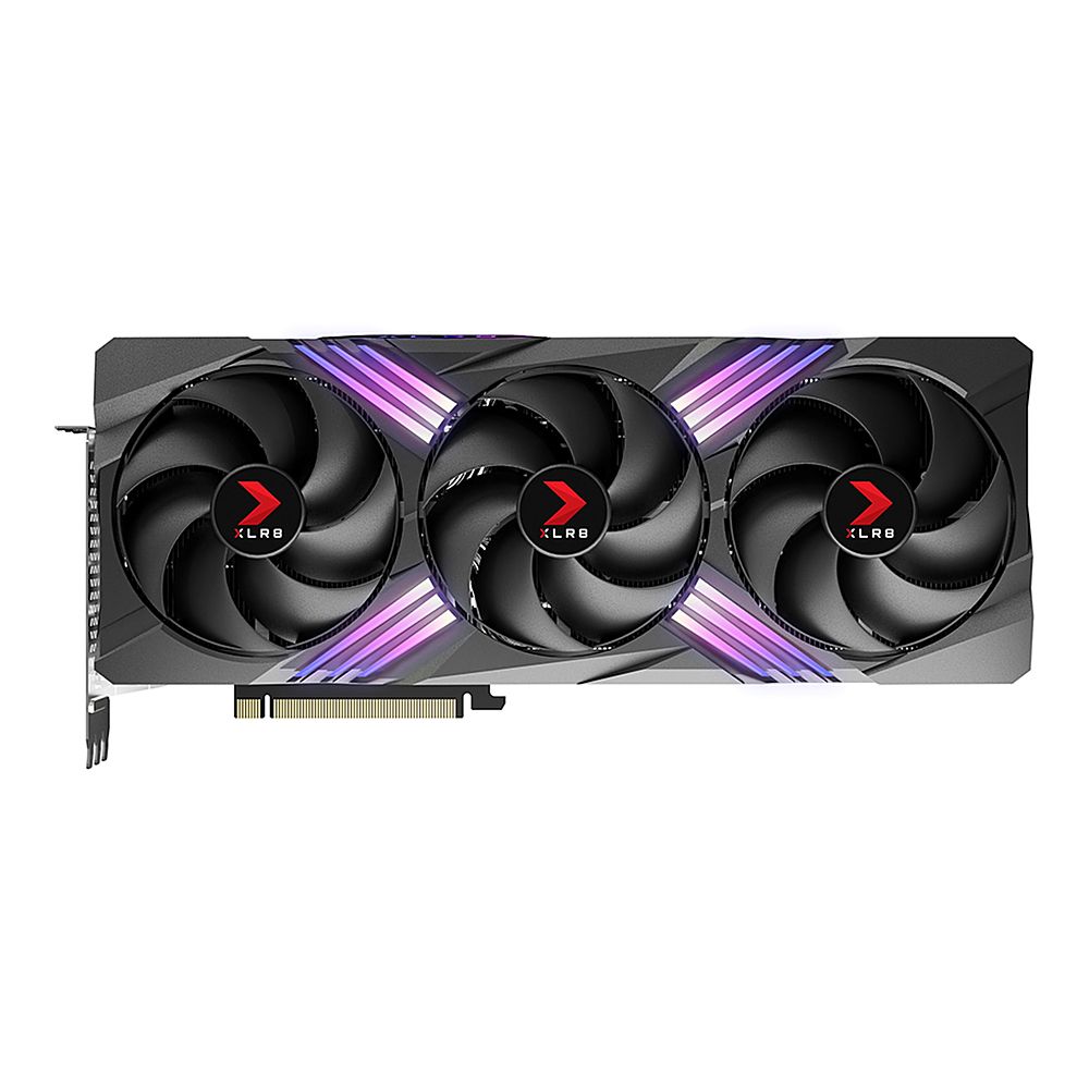 PNY - NVIDIA GeForce RTX 4090 24GB GDDR6X PCI Express 4.0 Graphics Card with Triple Fan - Black_1