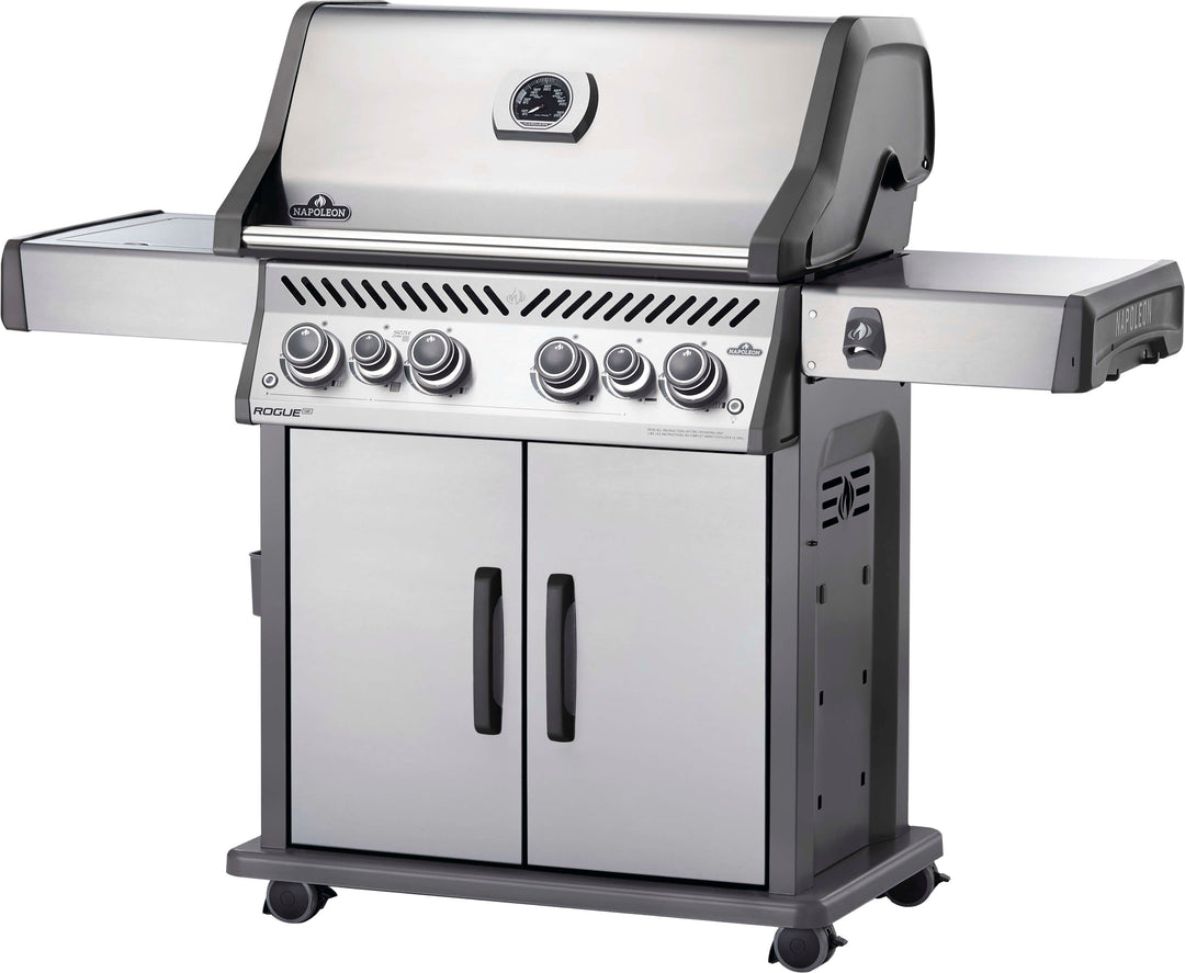 Napoleon - Rogue SE 525 Propane Gas Grill with Side and Rear Burners and Grill Cover - Stainless Steel_8