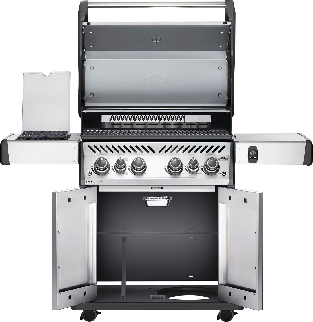 Napoleon - Rogue SE 525 Propane Gas Grill with Side and Rear Burners and Grill Cover - Stainless Steel_7