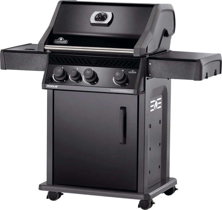 Napoleon - Rogue 425 Propane Gas Grill with Side Burner and Grill Cover - Black_8