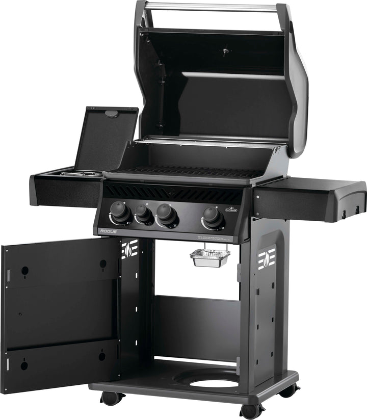 Napoleon - Rogue 425 Propane Gas Grill with Side Burner and Grill Cover - Black_7