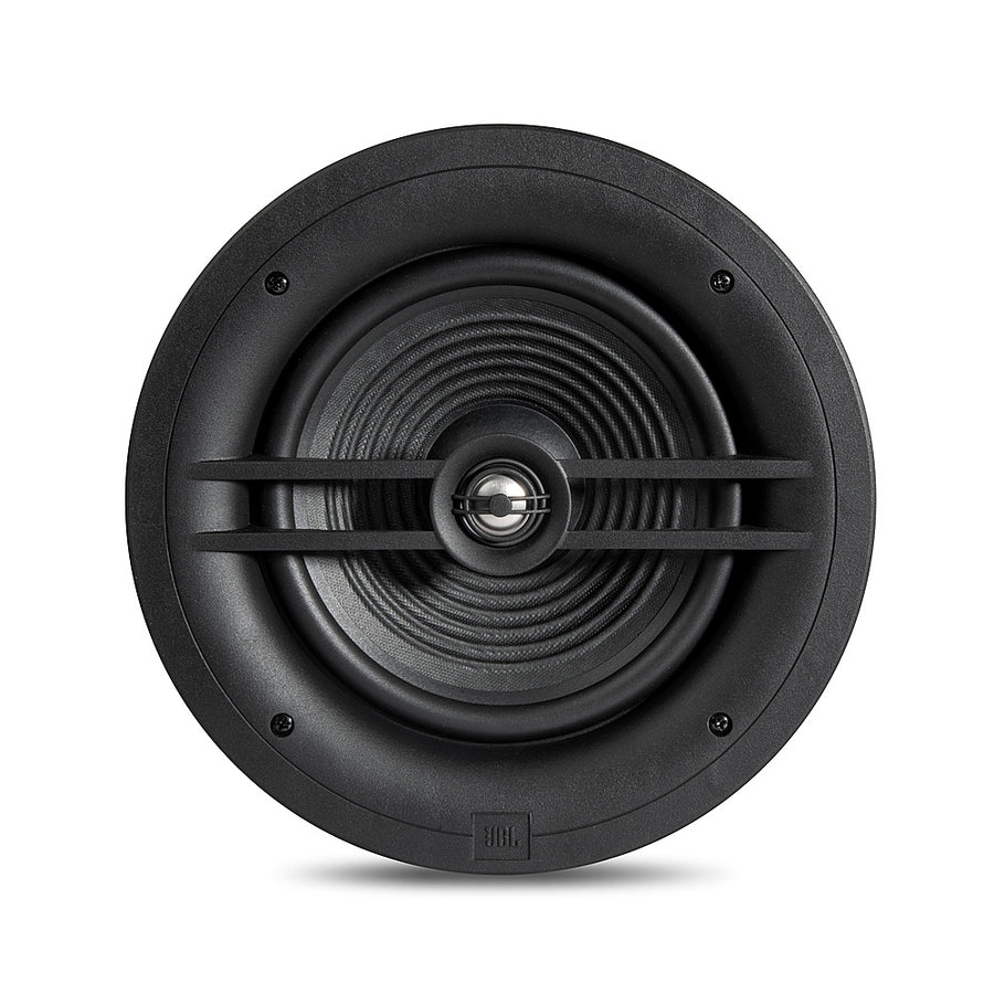 JBL - Stage In-Ceiling Loudspeaker with 1" Aluminum Dome Tweeter and 8" Polycellulose Cone Woofer - Black_0