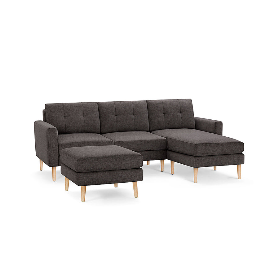 Burrow - Mid-Century Nomad Sofa Sectional with Ottoman - Charcoal_0