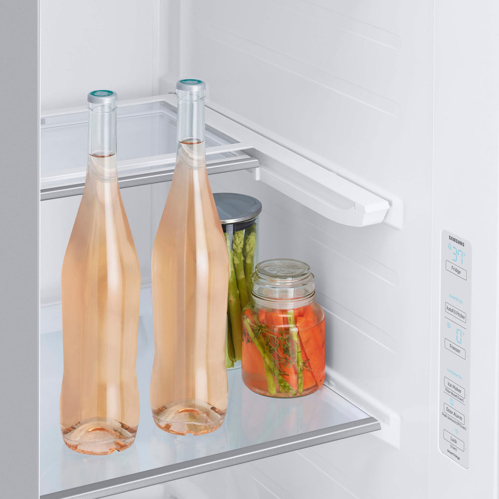 Samsung - Bespoke Counter Depth Side-by-Side Refrigerator with Beverage Center - Stainless steel_1