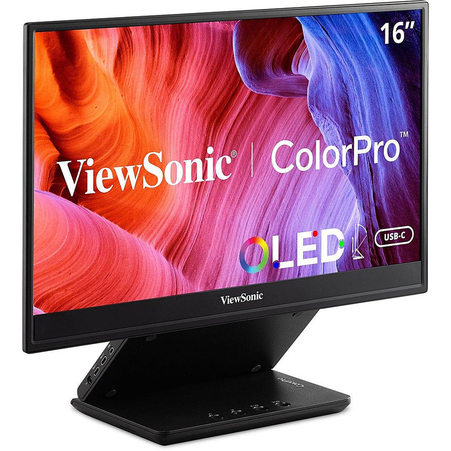 ViewSonic - ColorPro VP16-OLED 15.6" OLED Monitor (USB-C, and mini-HDMI) - Black_0