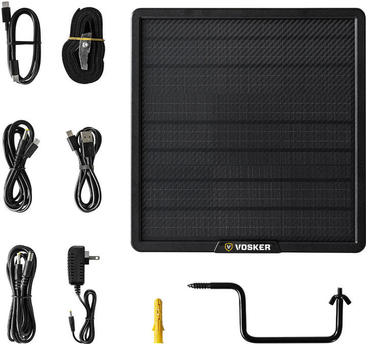 Vosker - Mountable 15,000 mAh Universal Solar Power Bank - Black_8