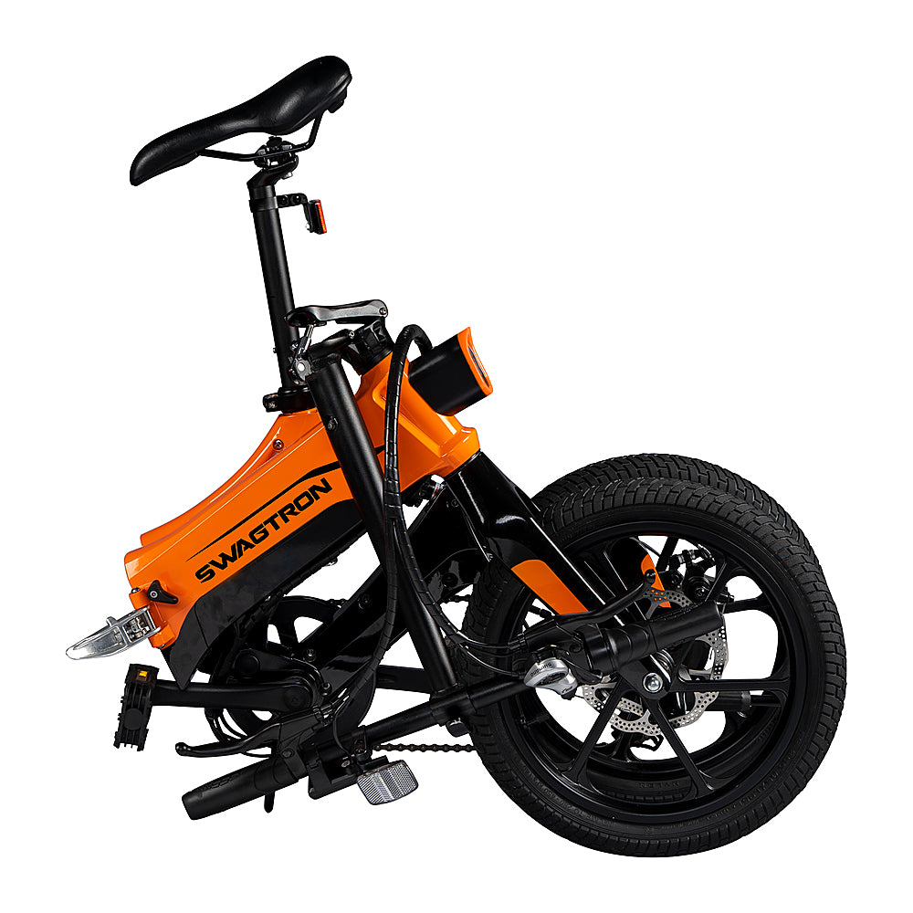 Swagtron - EB-7 Plus Electric Bike w/ 19-mile Max Operating Range & 18.6 mph Max Speed - Orange_1