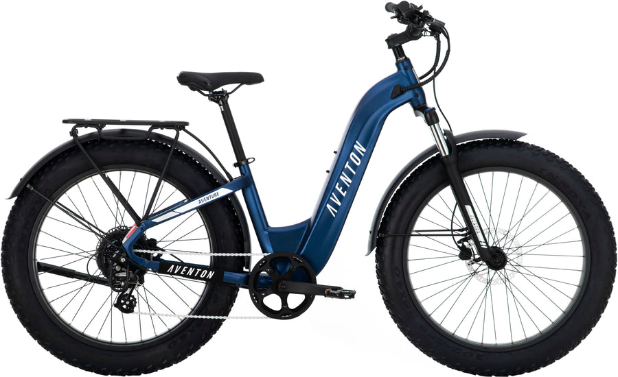 Aventon - Aventure.2 Step-Through Ebike w/ 60 mile Max Operating Range and 28 MPH Max Speed - Large - Cobalt_0