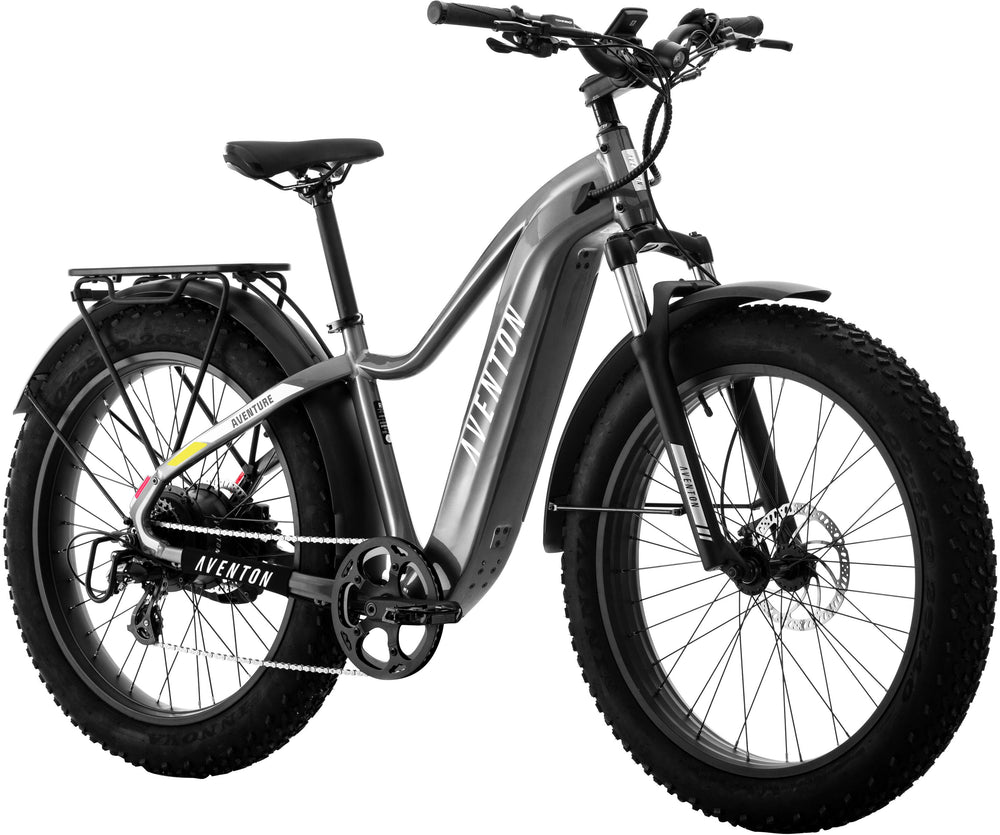 Aventon - Aventure.2 Step-Over Ebike w/ up to 60 mile Max Operating Range and 28 MPH Max Speed - Regular - Slate_1