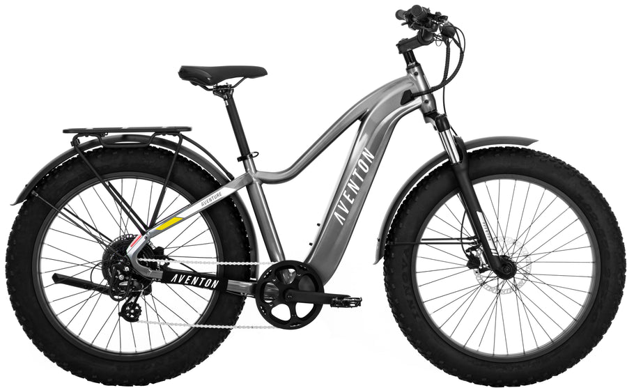 Aventon - Aventure.2 Step-Over Ebike w/ up to 60 mile Max Operating Range and 28 MPH Max Speed - Regular - Slate_0