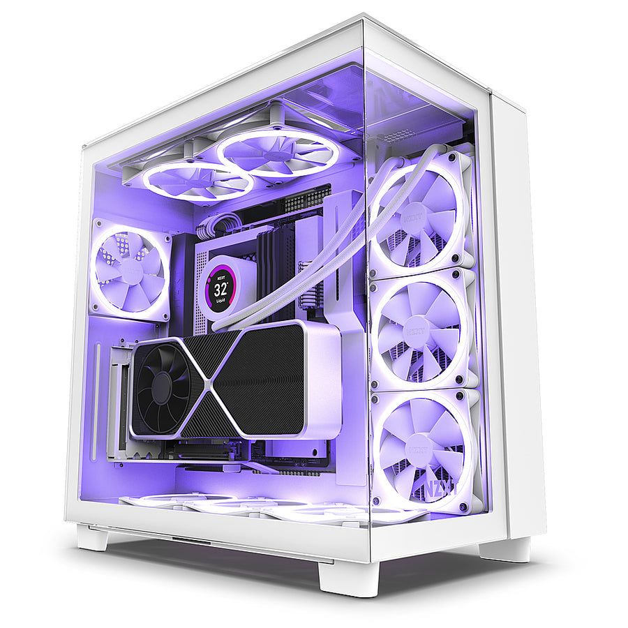 NZXT - H9 Elite ATX Mid-Tower Case with Dual Chamber - White_0
