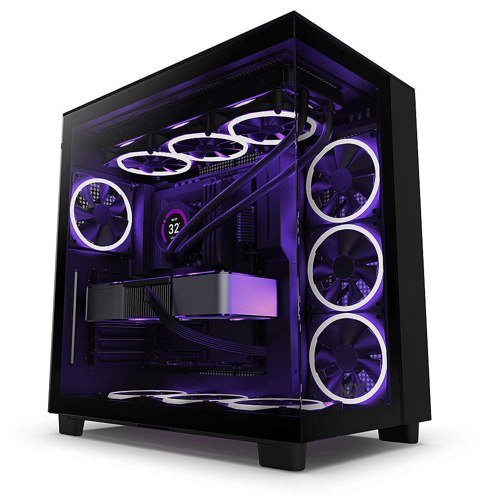 NZXT - H9 Flow ATX Mid-Tower Case with Dual Chamber - Black_0