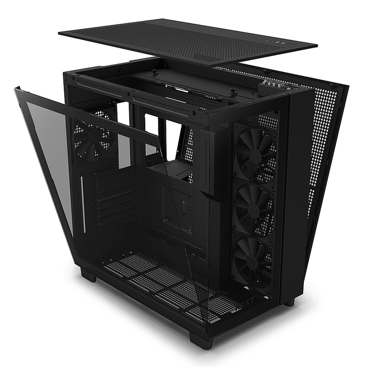 NZXT - H9 Flow ATX Mid-Tower Case with Dual Chamber - Black_3